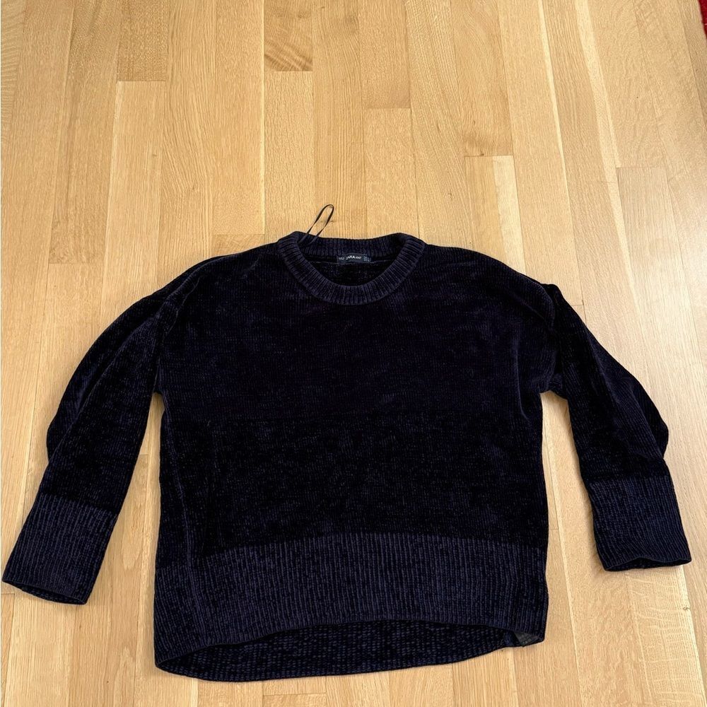 Zara Blue Crew Neck Sweater
